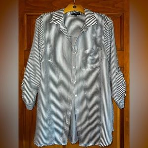 Velvet Heart Striped Button Up